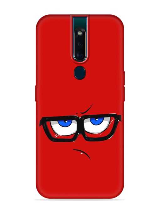 Rad Angry Face Embossed Soft Silicone Case for Oppo F11 Pro