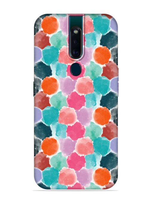 Colorful Seamless Pattern Embossed Soft Silicone Case for Oppo F11 Pro