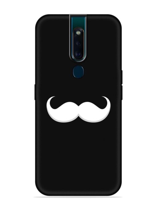 Mustache Vector Embossed Soft Silicone Case for Oppo F11 Pro