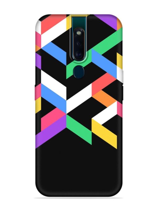 Colorshape Abstarct Embossed Soft Silicone Case for Oppo F11 Pro