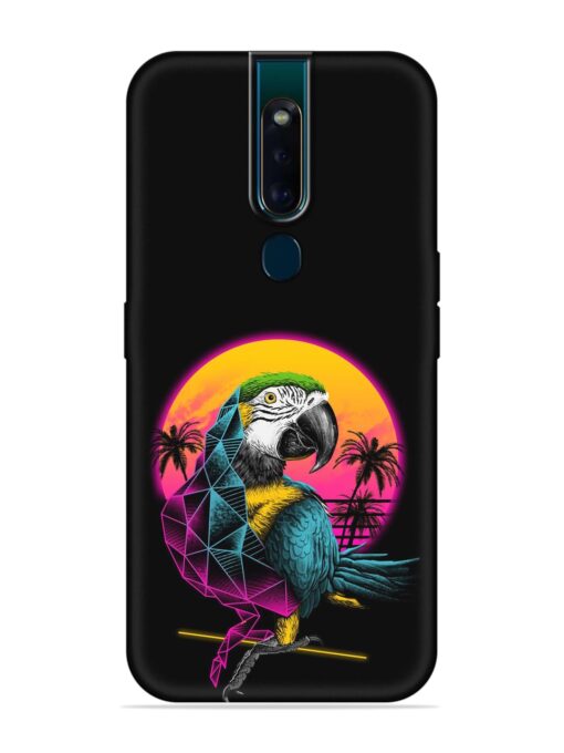 Rad Parrot Embossed Soft Silicone Case for Oppo F11 Pro Zapvi