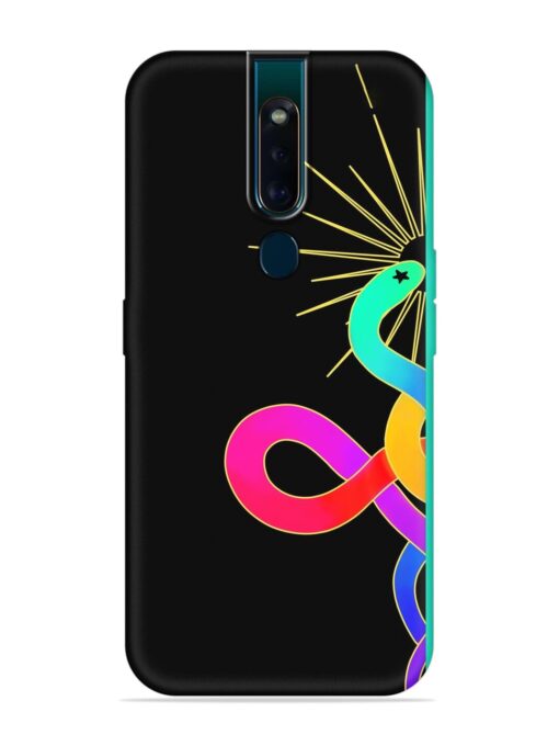 Art Geometric Abstraction Embossed Soft Silicone Case for Oppo F11 Pro Zapvi