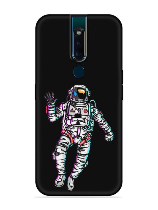 Spaceman Embossed Soft Silicone Case for Oppo F11 Pro