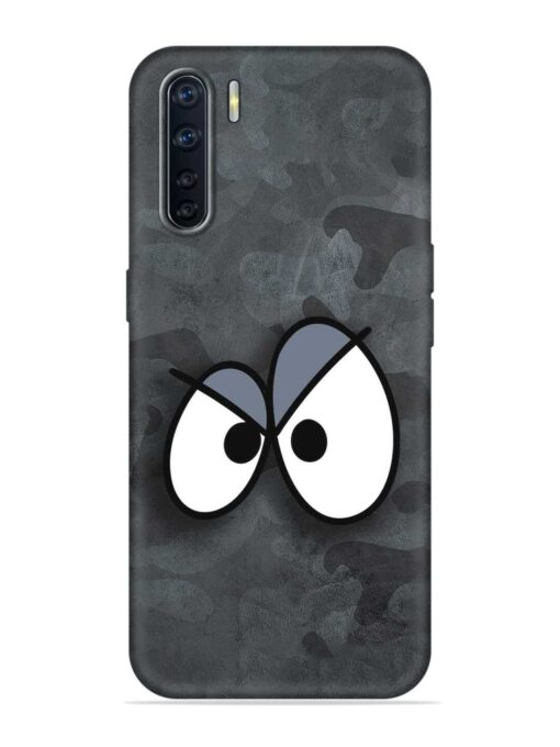 Big Eyes Night Mode Embossed Soft Silicone Case for Oppo F15 Zapvi