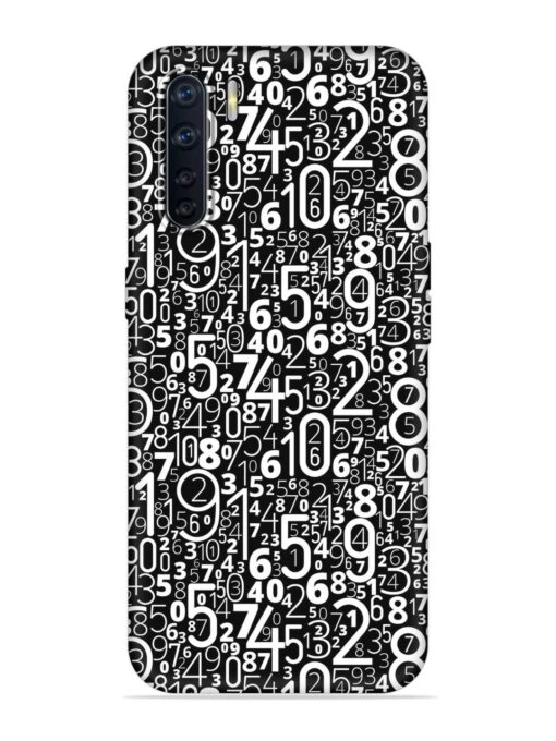 Many Numbers Different Embossed Soft Silicone Case for Oppo F15 Zapvi