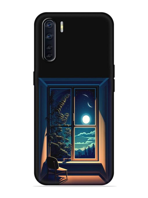 Night View At Window Embossed Soft Silicone Case for Oppo F15