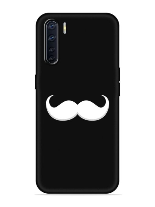 Mustache Vector Embossed Soft Silicone Case for Oppo F15 Zapvi