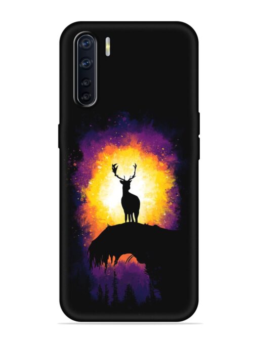 Elk Animal Art Embossed Soft Silicone Case for Oppo F15 Zapvi