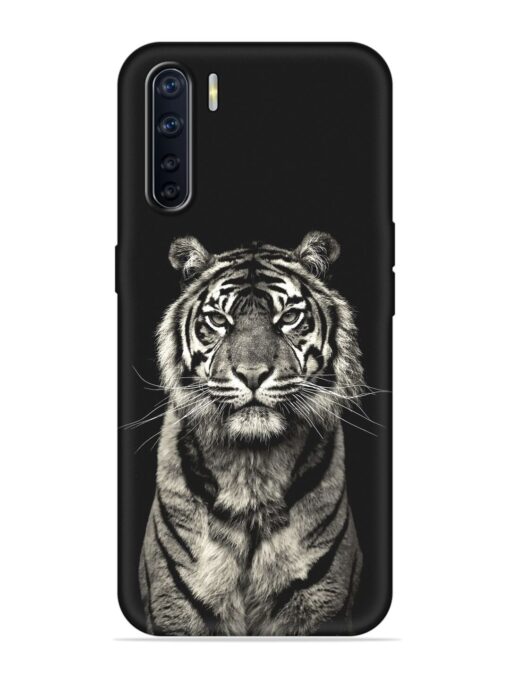 Tiger Art Embossed Soft Silicone Case for Oppo F15 Zapvi