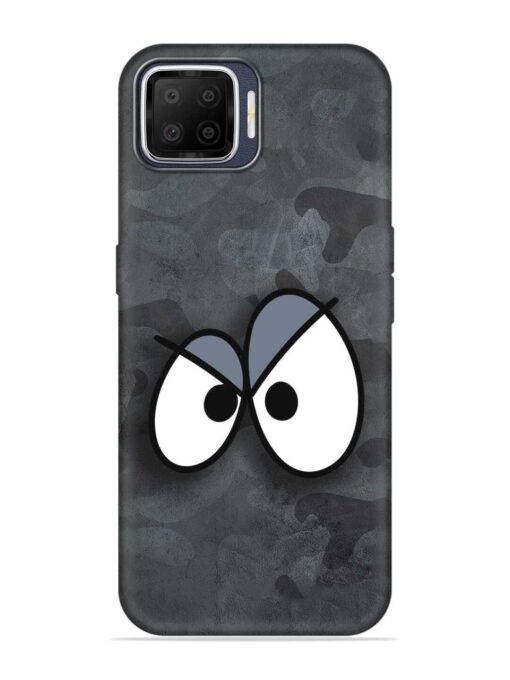 Big Eyes Night Mode Embossed Soft Silicone Case for Oppo F17 Zapvi