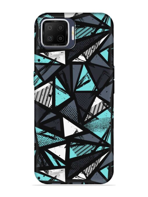 Abstract Seamless Embossed Soft Silicone Case for Oppo F17 Zapvi