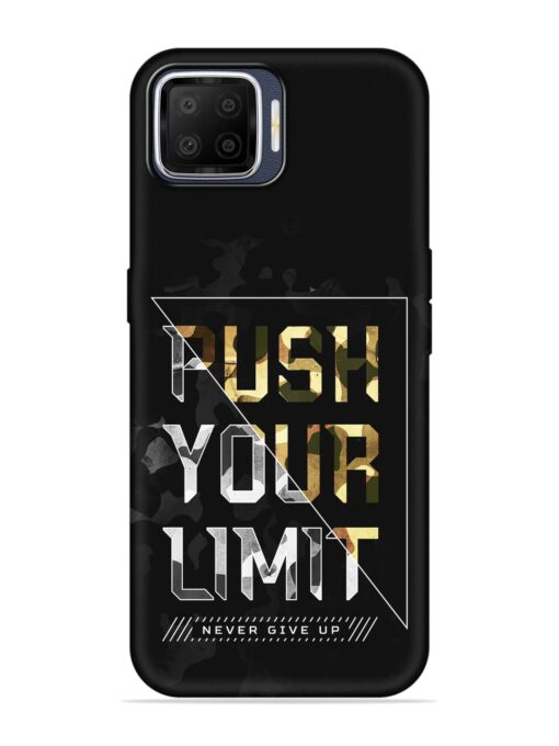 Push Your Limits Embossed Soft Silicone Case for Oppo F17 Zapvi