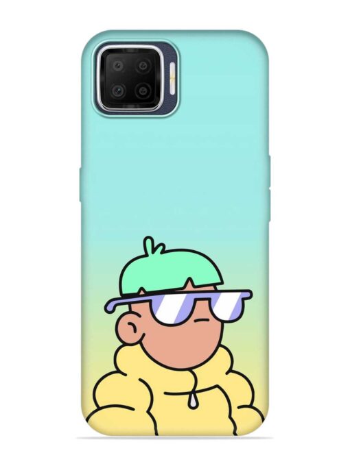 Doodles Cool Character Embossed Soft Silicone Case for Oppo F17 Zapvi