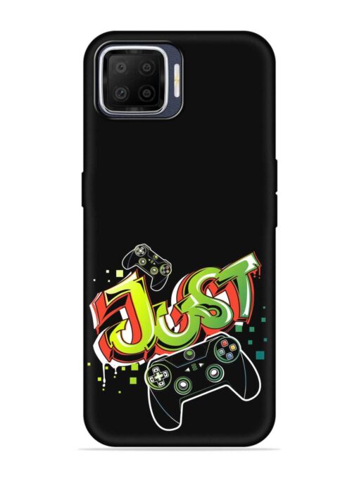 Graffiti Gamepad Illustration Embossed Soft Silicone Case for Oppo F17 Zapvi