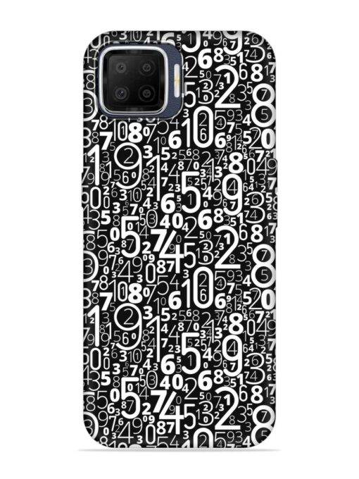 Many Numbers Different Embossed Soft Silicone Case for Oppo F17 Zapvi