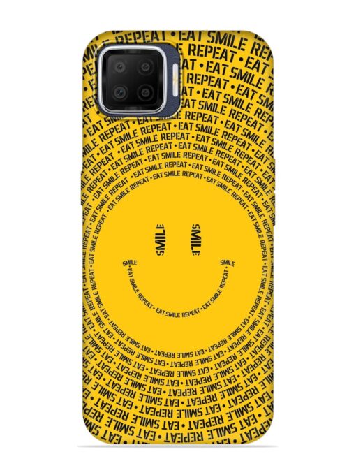 Smiley Embossed Soft Silicone Case for Oppo F17 Zapvi