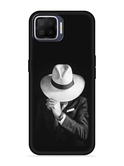 Men Under Hat Embossed Soft Silicone Case for Oppo F17 Zapvi