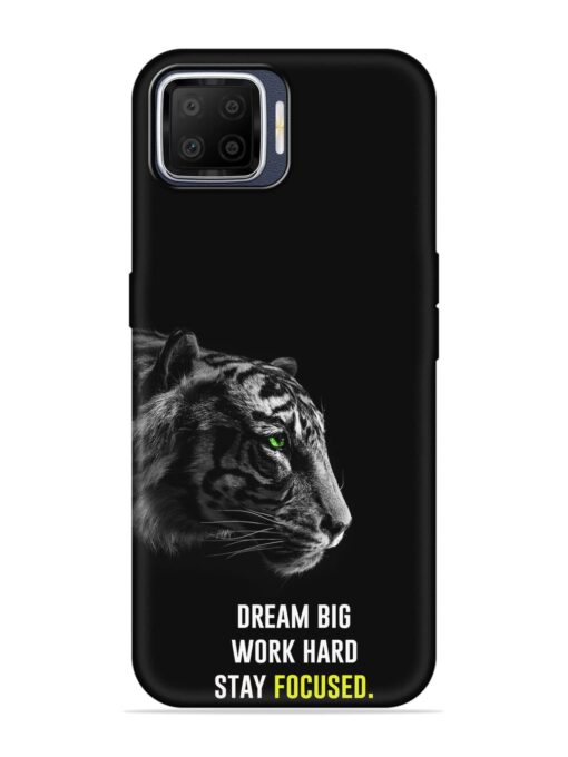 Dream Big Work Hard Embossed Soft Silicone Case for Oppo F17