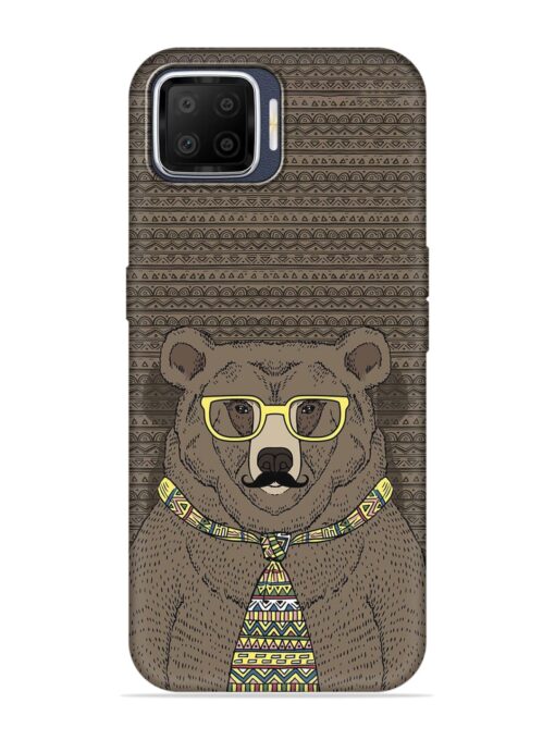 Grizzly Bear Embossed Soft Silicone Case for Oppo F17