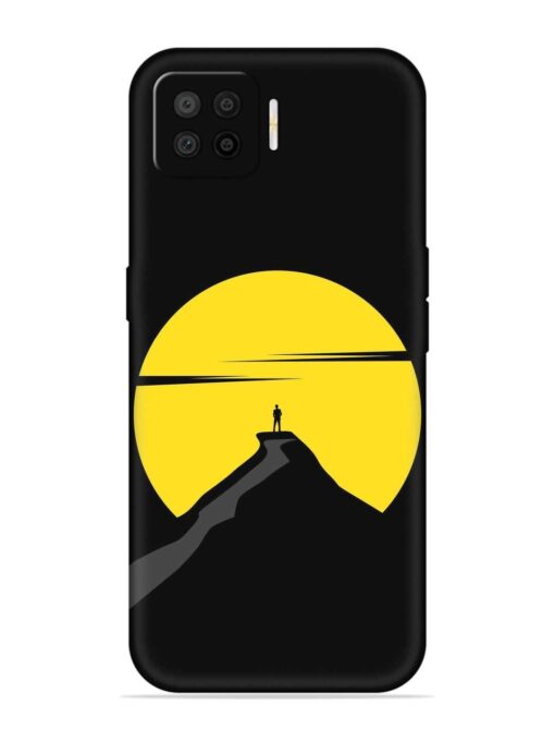 Black Ultra Vector Embossed Soft Silicone Case for Oppo F17 Pro