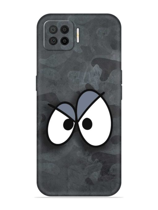 Big Eyes Night Mode Embossed Soft Silicone Case for Oppo F17 Pro Zapvi