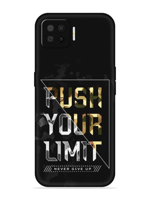 Push Your Limits Embossed Soft Silicone Case for Oppo F17 Pro