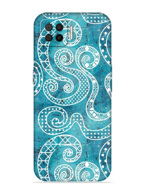 Vintage Curved Seamless Embossed Soft Silicone Case for Oppo F17 Pro Zapvi