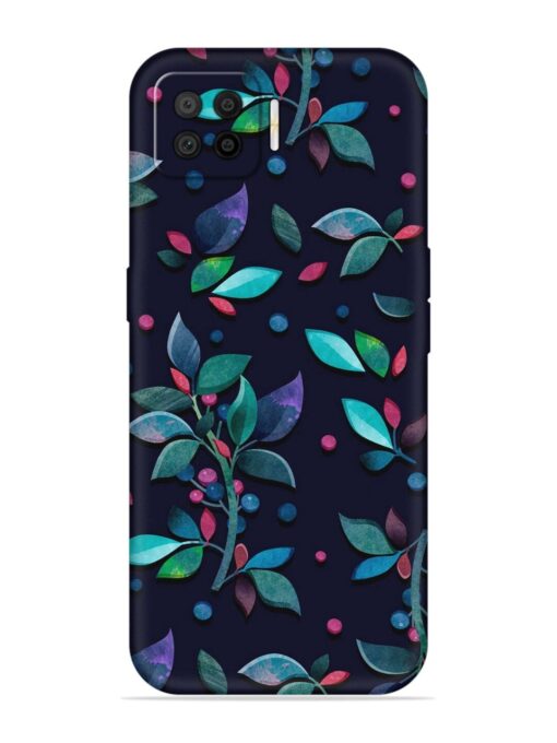 Decorative Watercolor Flower Embossed Soft Silicone Case for Oppo F17 Pro Zapvi