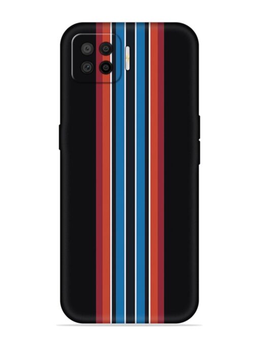 Vertical Strips Embossed Soft Silicone Case for Oppo F17 Pro