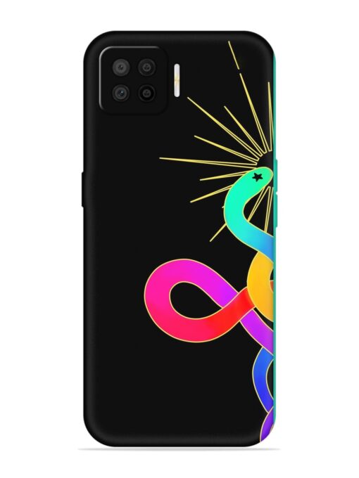 Art Geometric Abstraction Embossed Soft Silicone Case for Oppo F17 Pro Zapvi