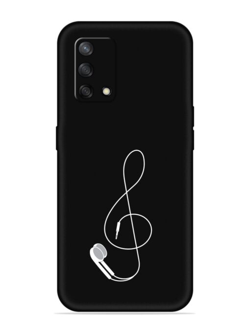 Music Earphone Vector Embossed Soft Silicone Case for Oppo F19