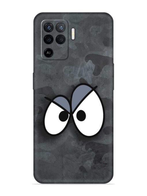 Big Eyes Night Mode Embossed Soft Silicone Case for Oppo F19 Pro Zapvi