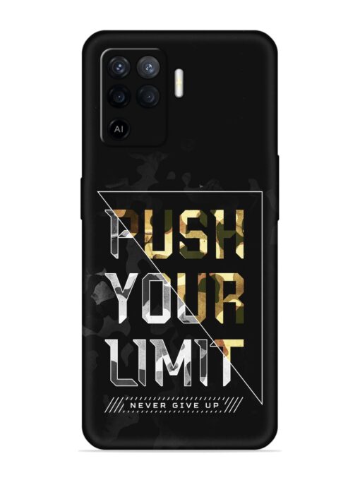 Push Your Limits Embossed Soft Silicone Case for Oppo F19 Pro Zapvi