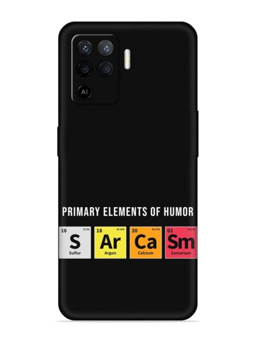 Primary Elements Humor Embossed Soft Silicone Case for Oppo F19 Pro