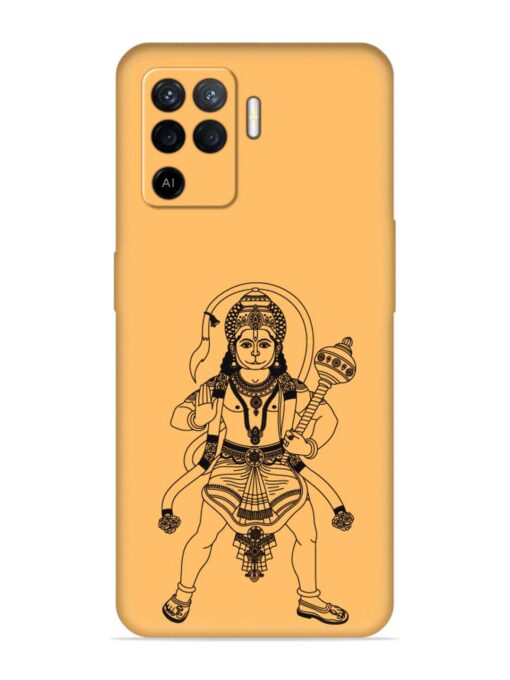 Indian God Hanuman Embossed Soft Silicone Case for Oppo F19 Pro