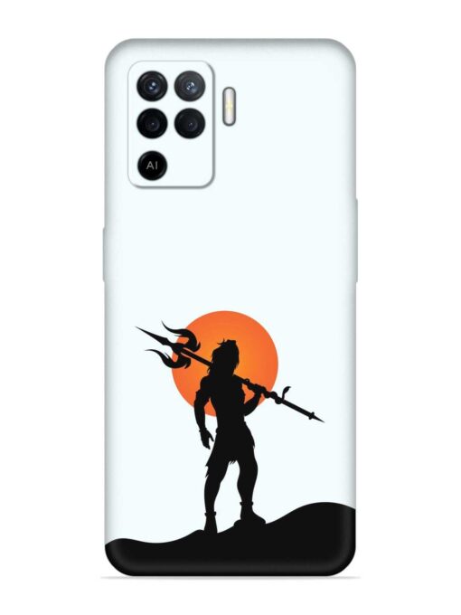 Lord Mahadev Trendy Embossed Soft Silicone Case for Oppo F19 Pro Zapvi