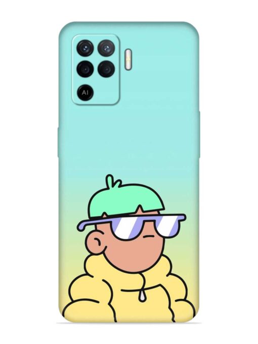 Doodles Cool Character Embossed Soft Silicone Case for Oppo F19 Pro Zapvi