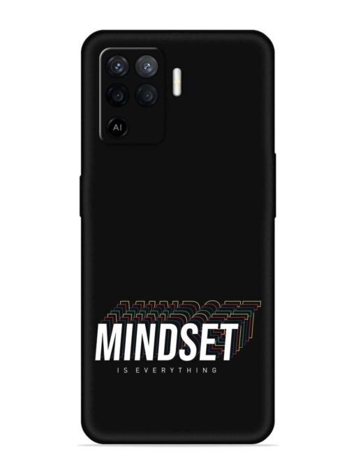 Mindset Everything Slogan Embossed Soft Silicone Case for Oppo F19 Pro