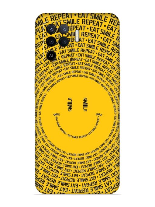 Smiley Embossed Soft Silicone Case for Oppo F19 Pro Zapvi