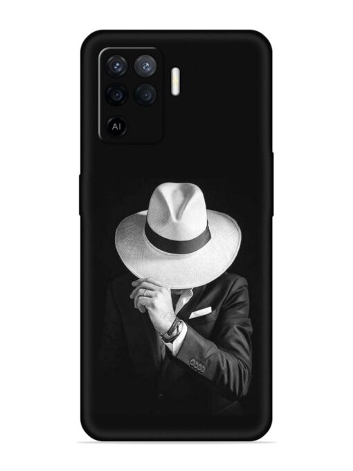 Men Under Hat Embossed Soft Silicone Case for Oppo F19 Pro Zapvi