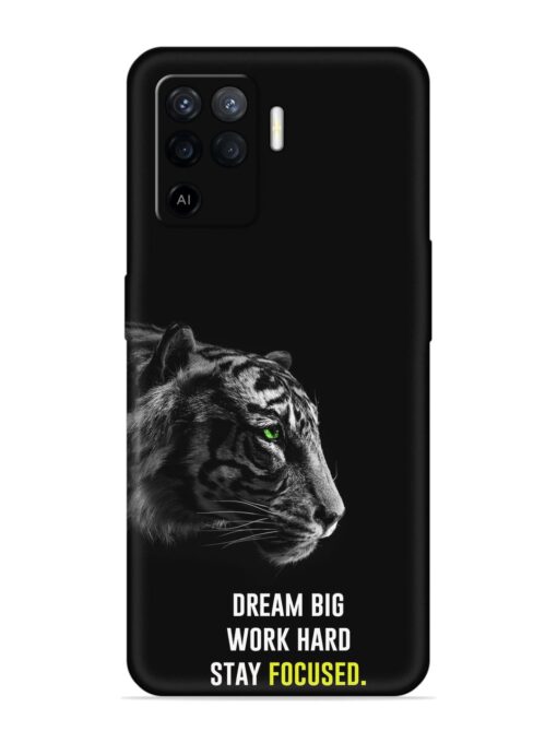 Dream Big Work Hard Embossed Soft Silicone Case for Oppo F19 Pro Zapvi