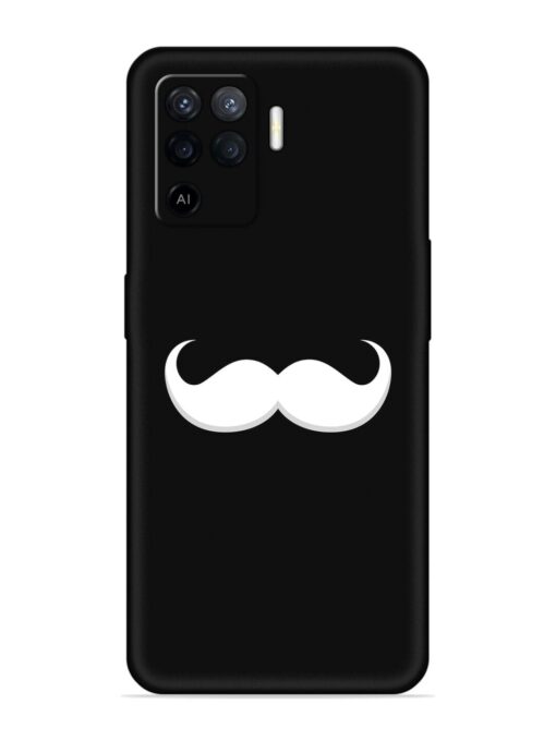 Mustache Vector Embossed Soft Silicone Case for Oppo F19 Pro Zapvi