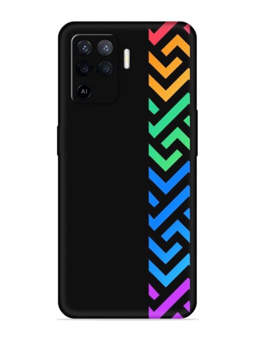 Colorshape Stripes Embossed Soft Silicone Case for Oppo F19 Pro Zapvi