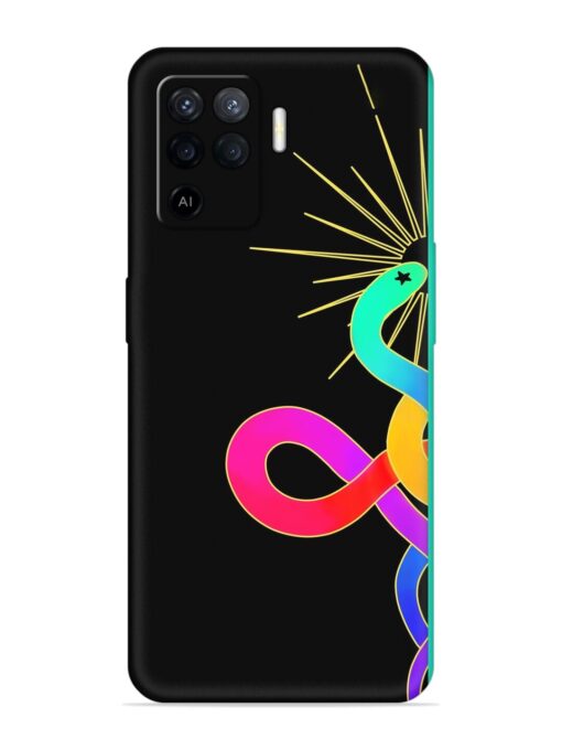 Art Geometric Abstraction Embossed Soft Silicone Case for Oppo F19 Pro Zapvi