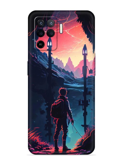 Cgs Artwork Embossed Soft Silicone Case for Oppo F19 Pro