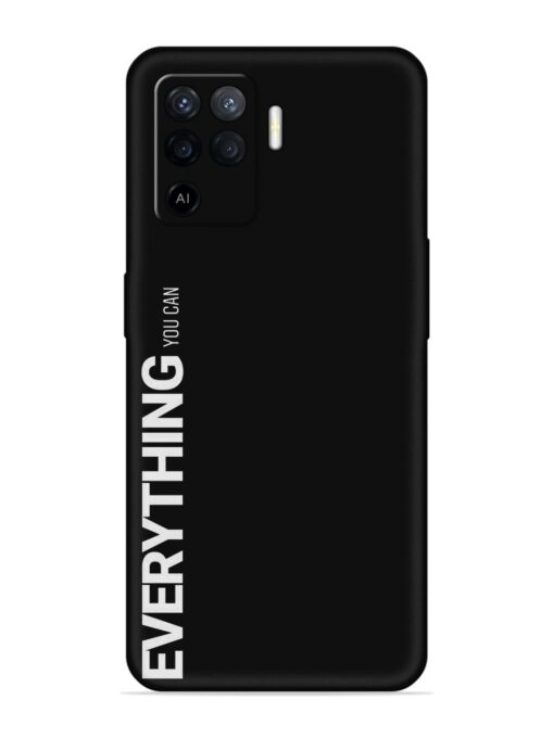 Everything You Can Embossed Soft Silicone Case for Oppo F19 Pro