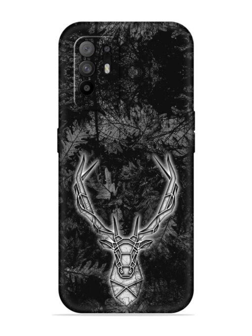 Ancient Deer Embossed Soft Silicone Case for Oppo F19 Pro Plus