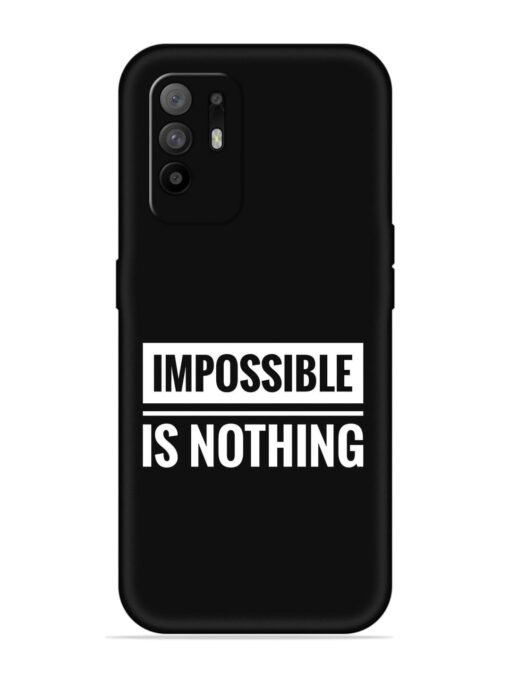 Impossible Is Nothing Embossed Soft Silicone Case for Oppo F19 Pro Plus