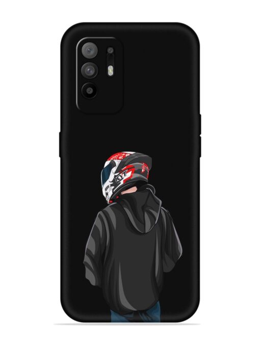 Motorcycle Rider Embossed Soft Silicone Case for Oppo F19 Pro Plus Zapvi