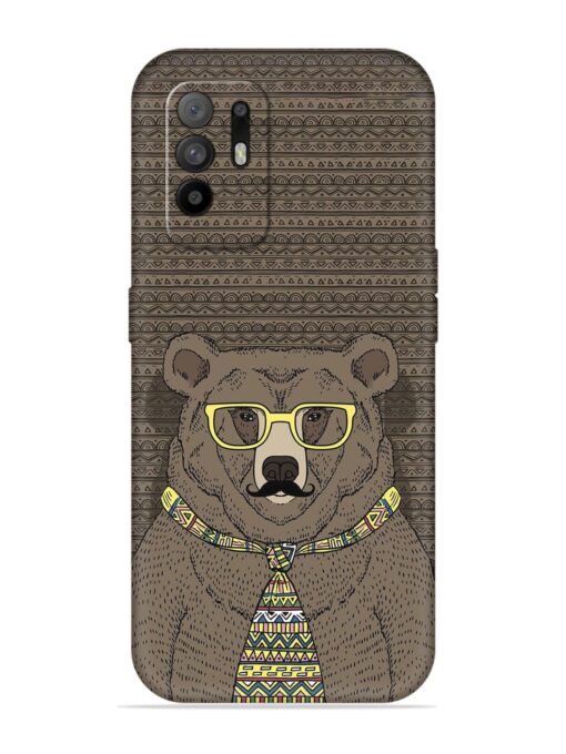 Grizzly Bear Embossed Soft Silicone Case for Oppo F19 Pro Plus Zapvi